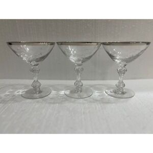 Tiffin Franciscan Always #17566 Stem Clear 4 ½" Champagne Sherbet(s)